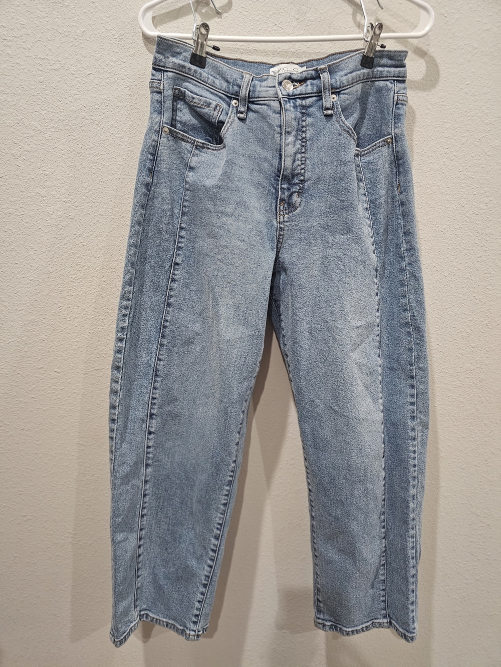 Jessica Simpson Light Blue High-Waist Cropped Jeans